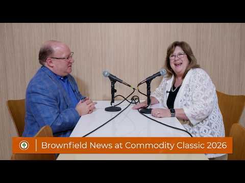 Brownfield's Cyndi Young interviews Scott Kay in the BASF booth at Commodity Classic 2026 cover art